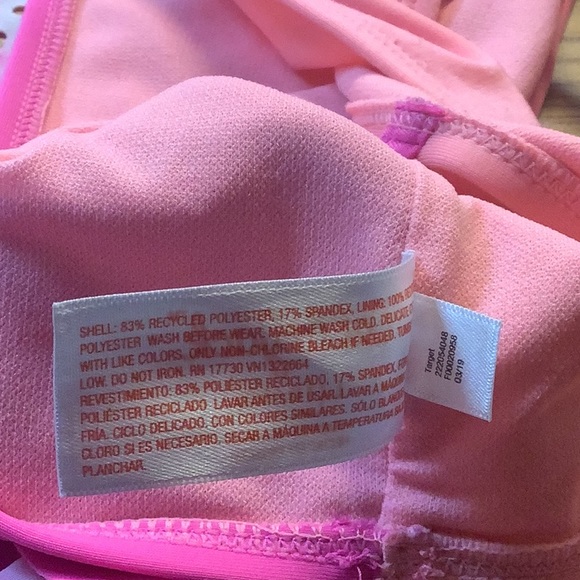 Swim top by CAT & JACK tied dyed bikini top vibrant colorful cut outs 10… - Picture 6 of 6